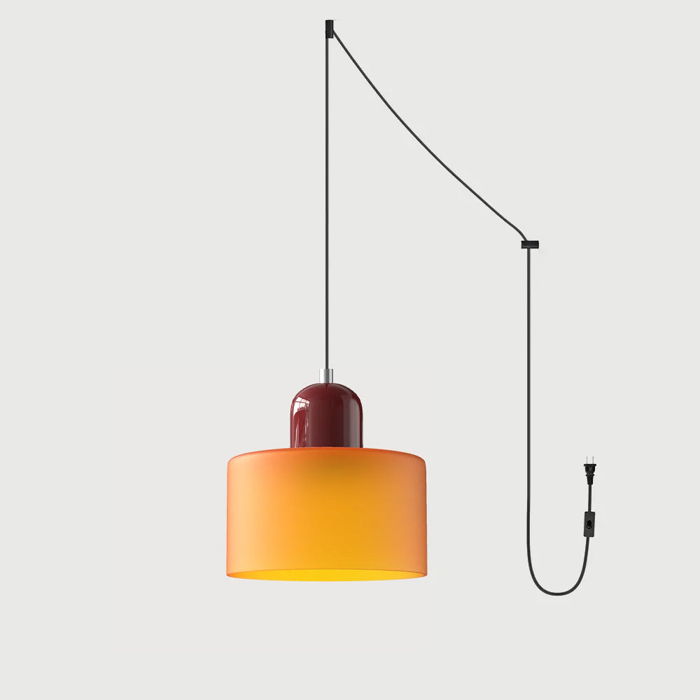 Lumen Bauhaus Round Glass Pendant Light