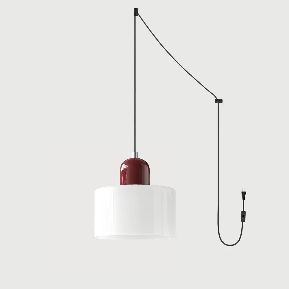 Lumen Bauhaus Round Glass Pendant Light