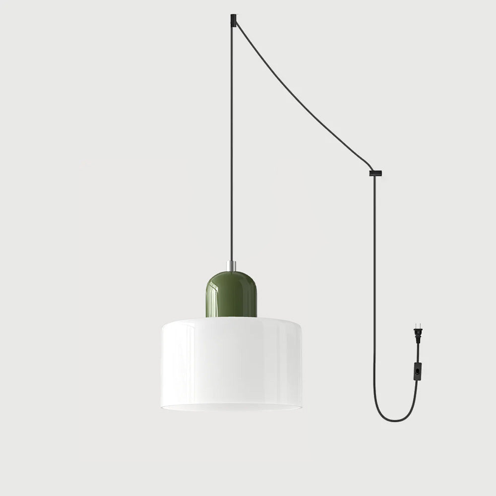 Lumen Bauhaus Round Glass Pendant Light