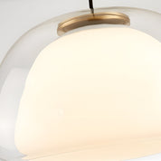 Lumen Milk Glass Jelly Pendant Light