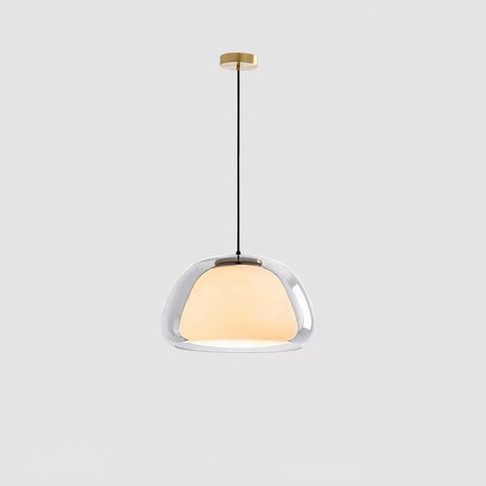 Lumen Milk Glass Jelly Pendant Light