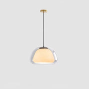 Lumen Milk Glass Jelly Pendant Light