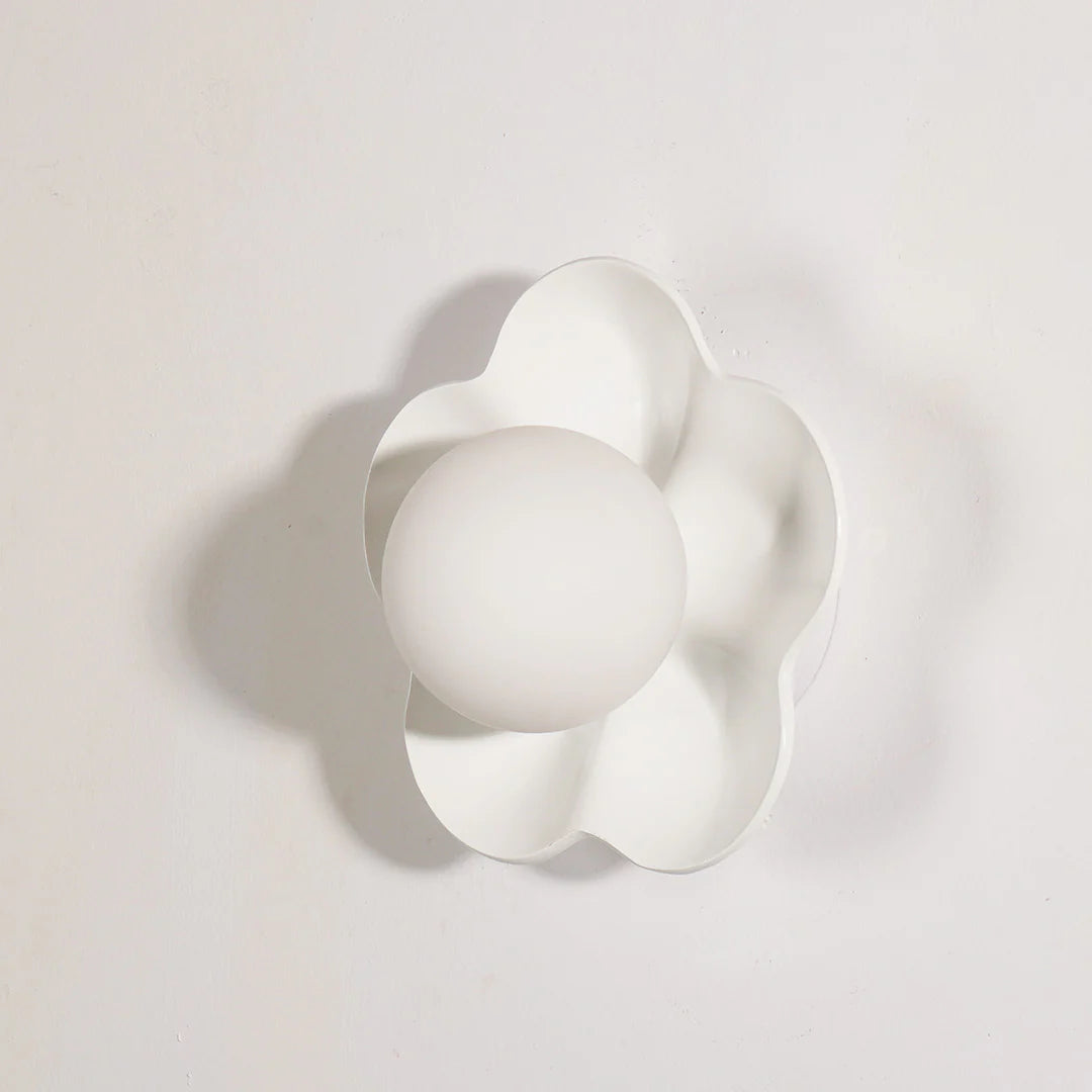 Lumen Floral Glass Wall Sconce