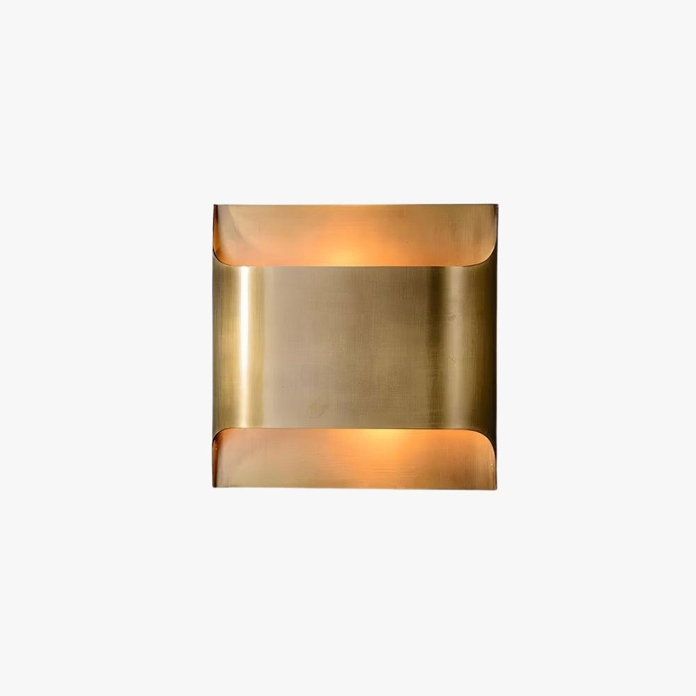 Lumen Fluted Brass Wall Sconce