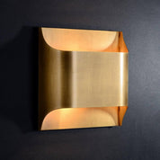 Lumen Fluted Brass Wall Sconce