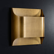 Lumen Fluted Brass Wall Sconce