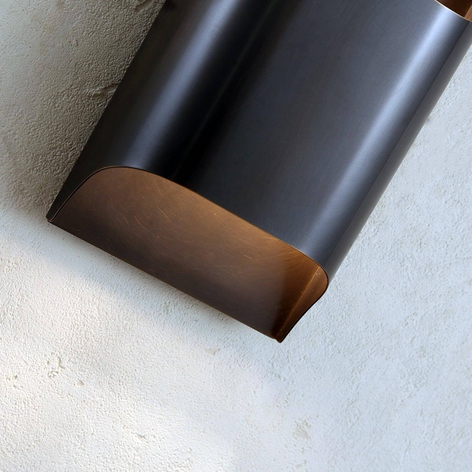 Lumen Fluted Brass Wall Sconce