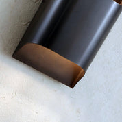 Lumen Fluted Brass Wall Sconce