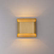 Lumen Fluted Brass Wall Sconce
