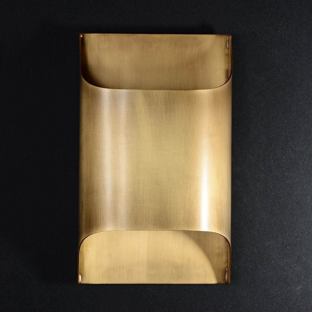 Lumen Fluted Brass Wall Sconce