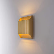 Lumen Fluted Brass Wall Sconce