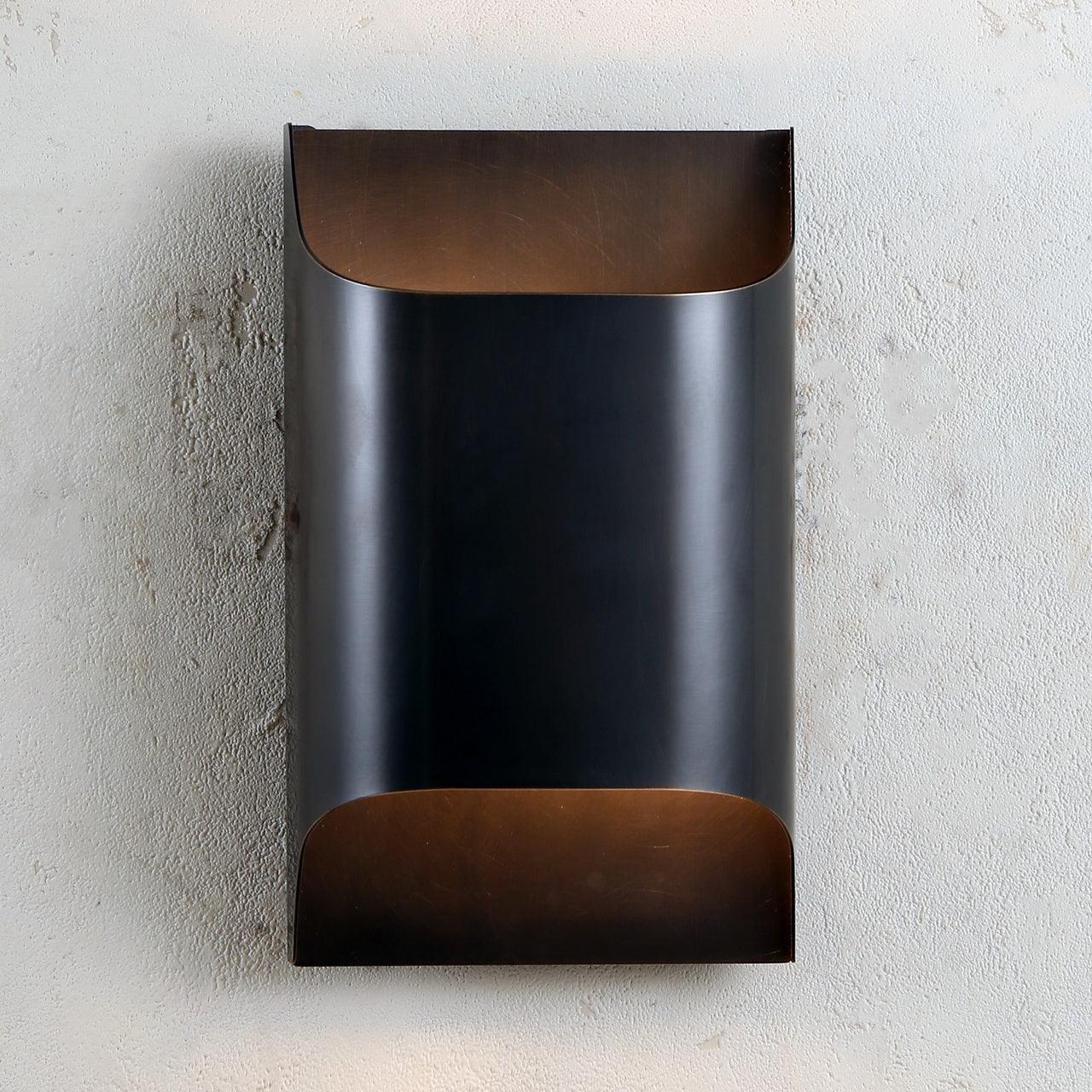 Lumen Fluted Brass Wall Sconce