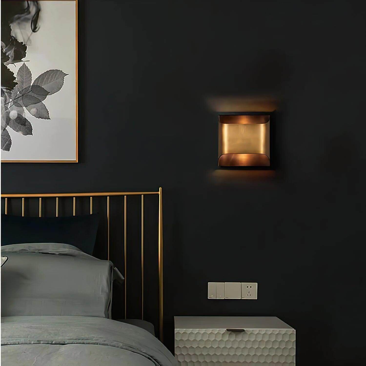 Lumen Fluted Brass Wall Sconce