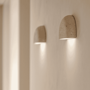 Lumen Travertine Stone Wall Lamp