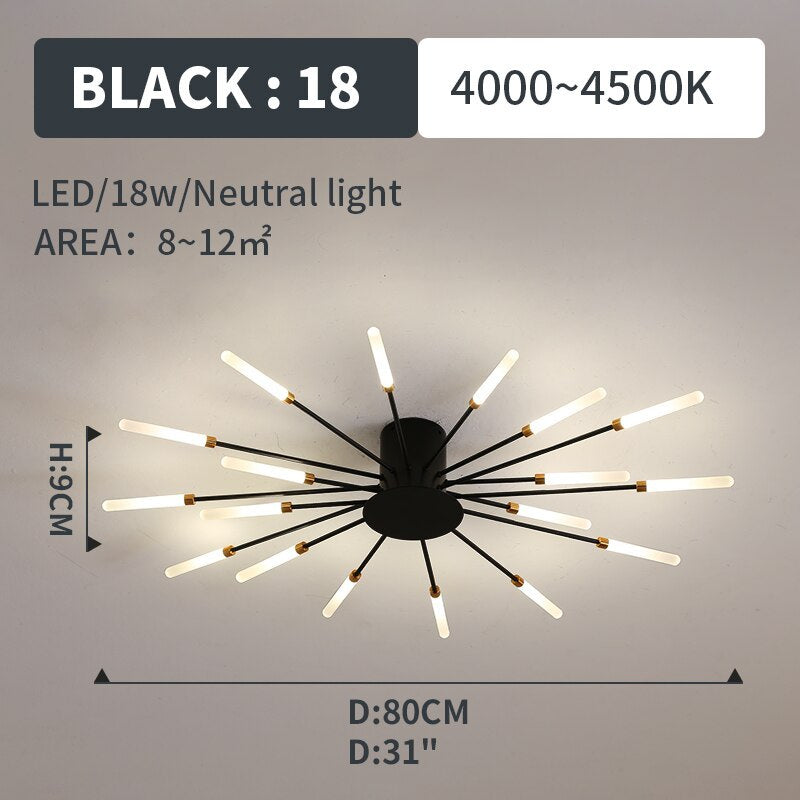 Lumen Fireworks LED Ceiling Light