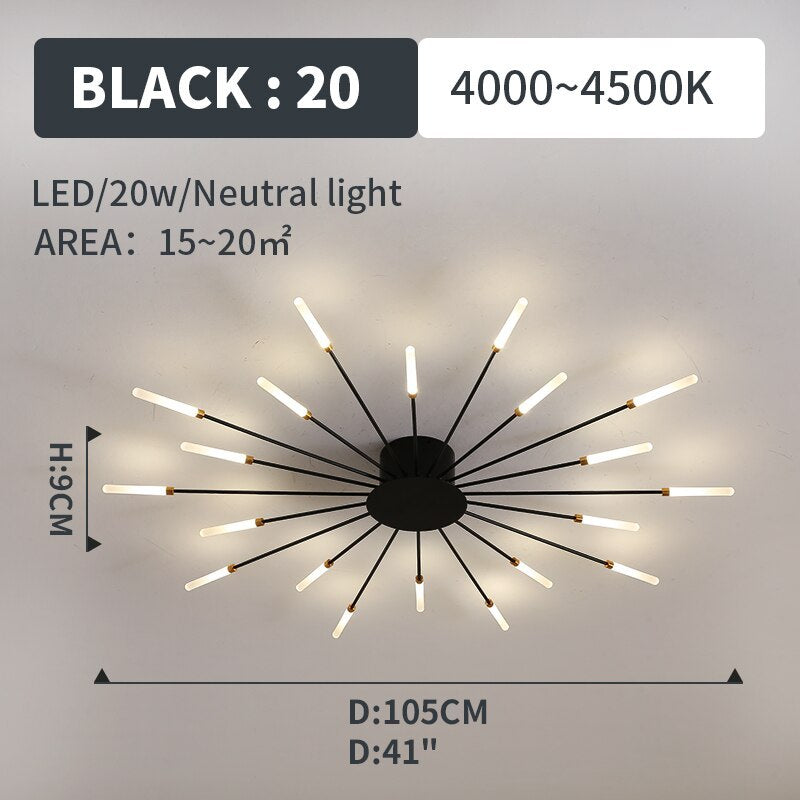 Lumen Fireworks LED Ceiling Light