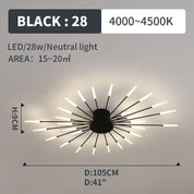 Lumen Fireworks LED Ceiling Light