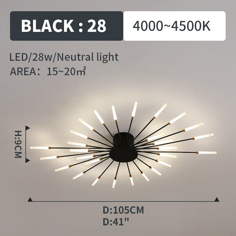 Lumen Fireworks LED Ceiling Light