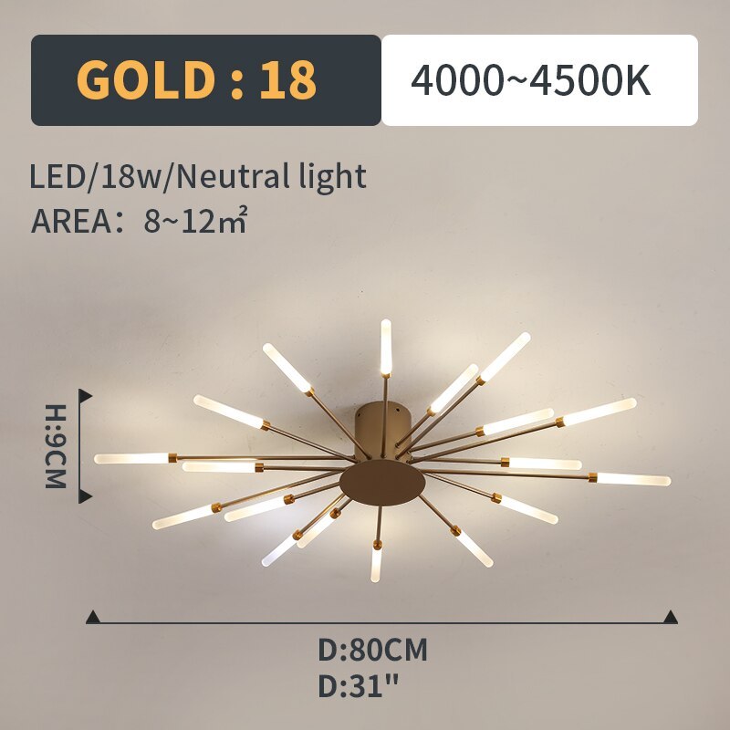 Lumen Fireworks LED Ceiling Light