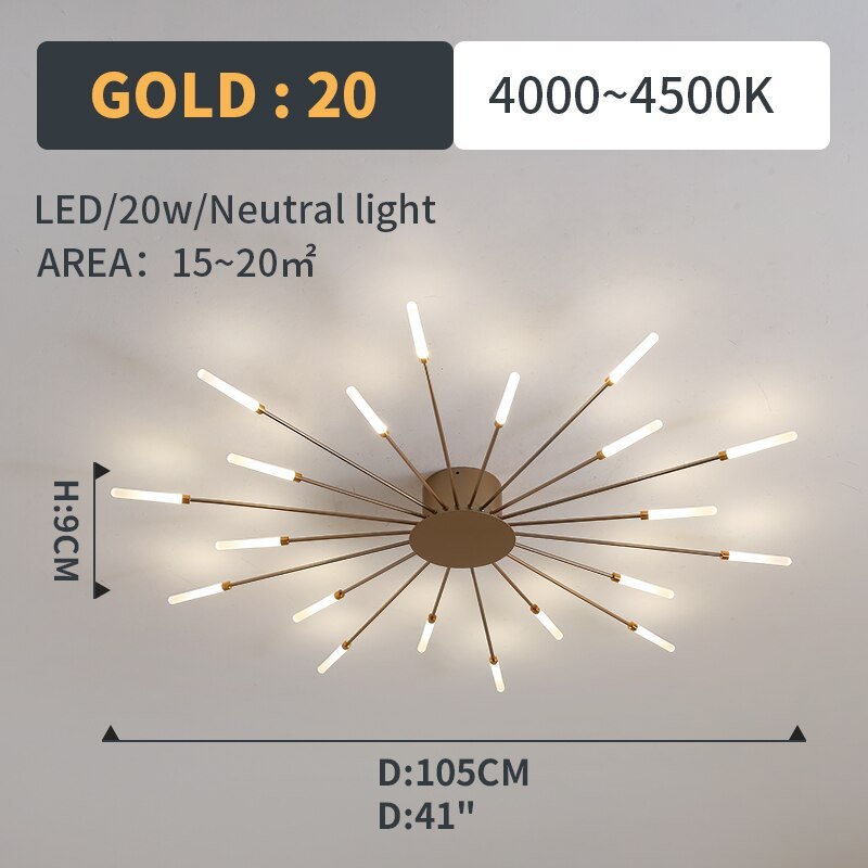 Lumen Fireworks LED Ceiling Light