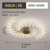 Lumen Fireworks LED Ceiling Light