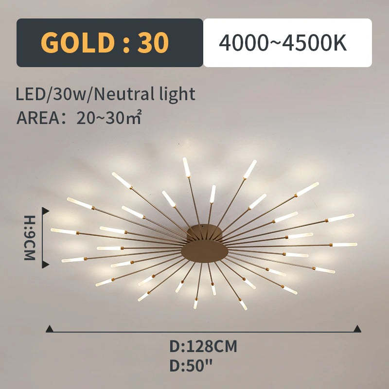Lumen Fireworks LED Ceiling Light