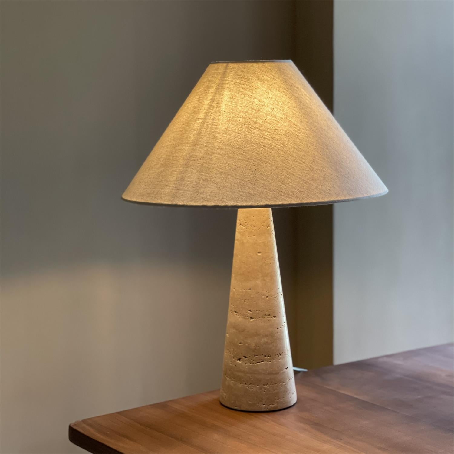 Lumen Lulu Travertine Table Lamp