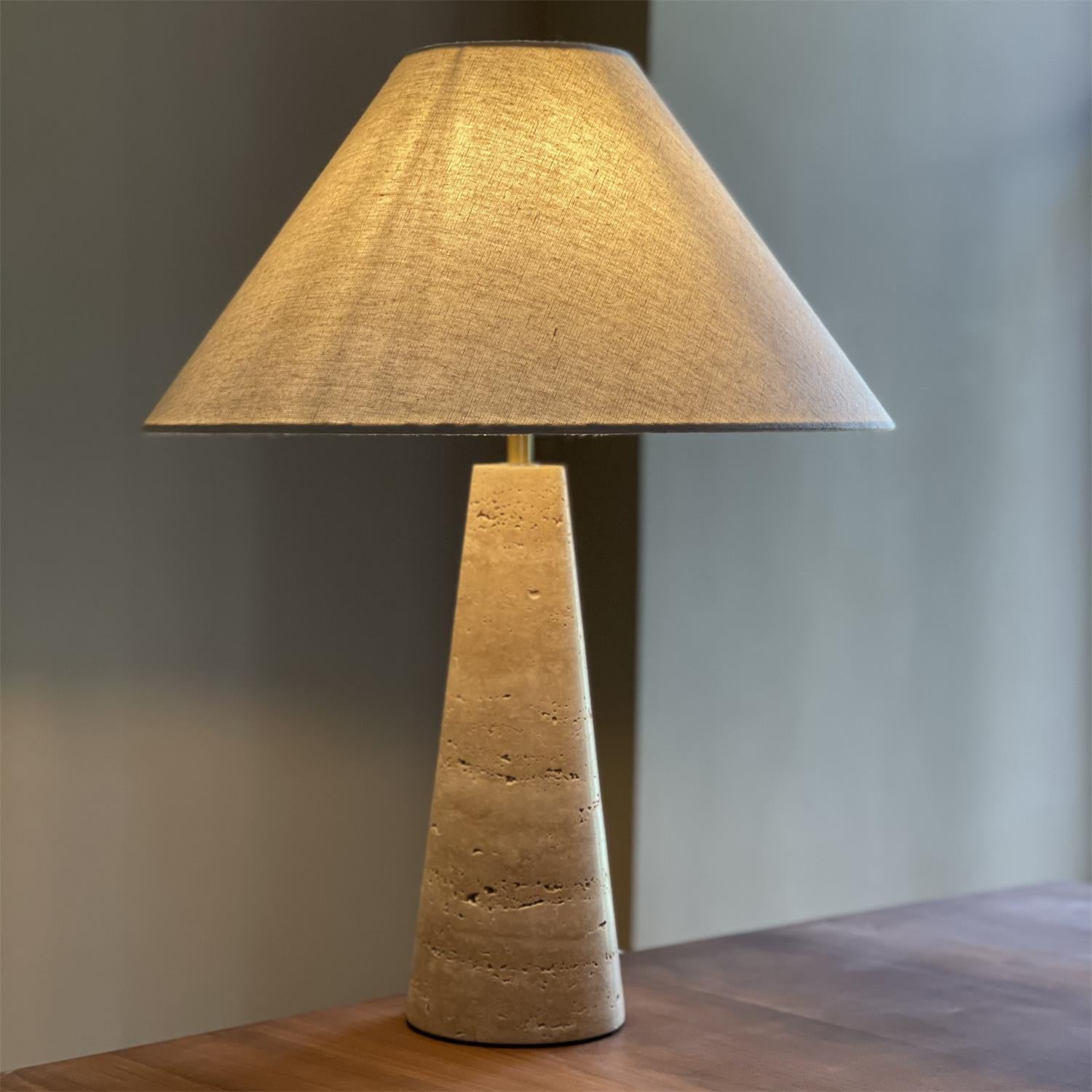 Lumen Lulu Travertine Table Lamp