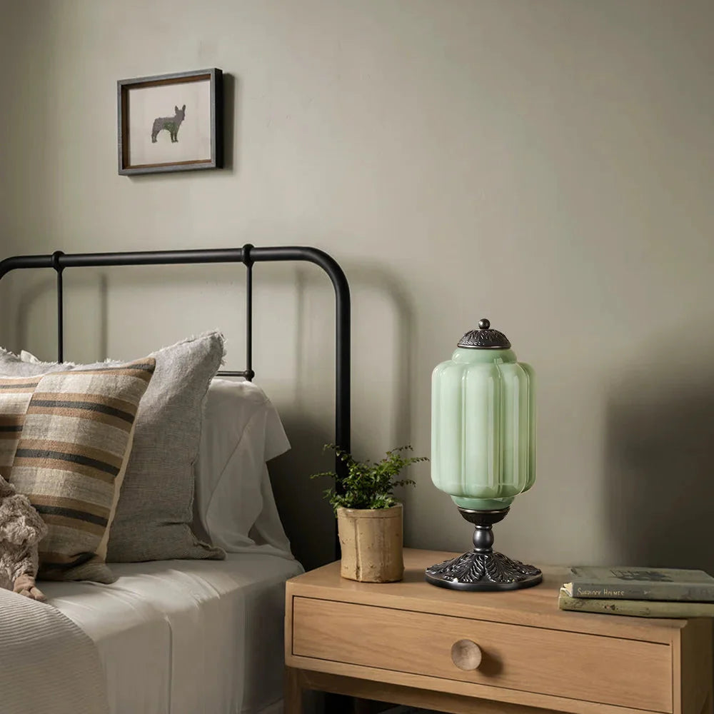 Lumen French Cream Glass Table Lamp