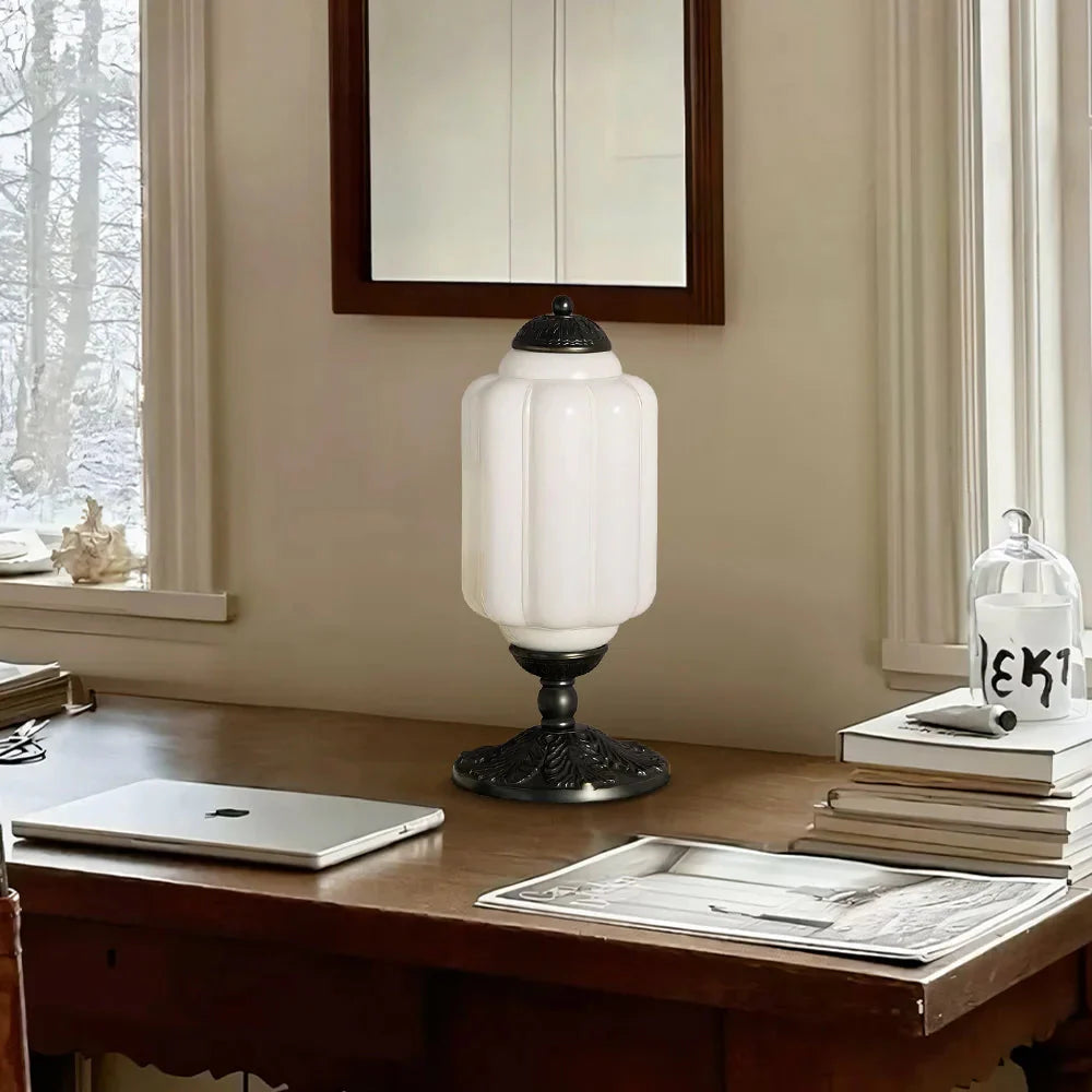 Lumen French Cream Glass Table Lamp
