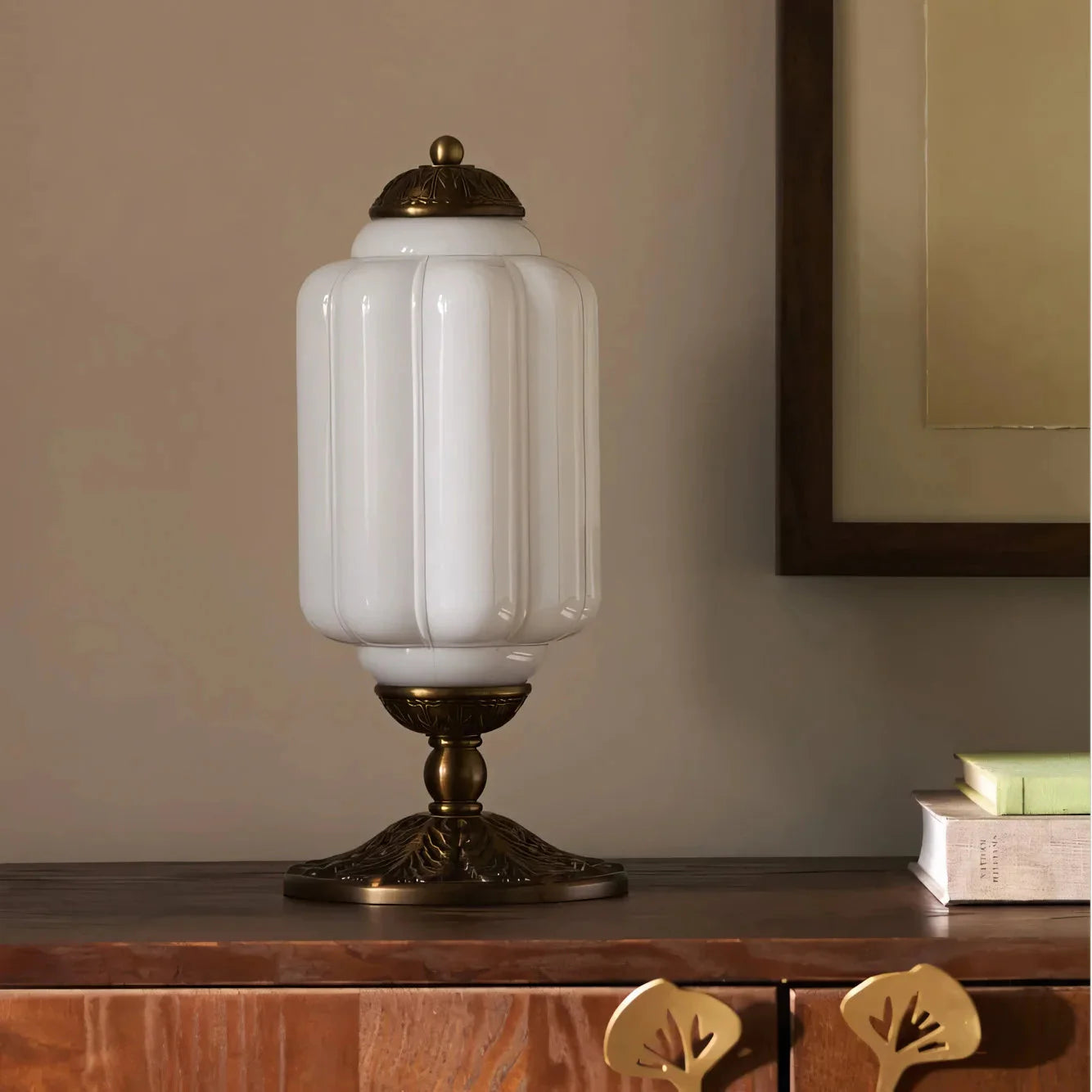 Lumen French Cream Glass Table Lamp