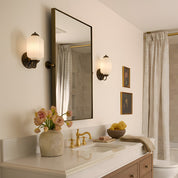 Lumen Eloise Milk Glass Wall Sconce