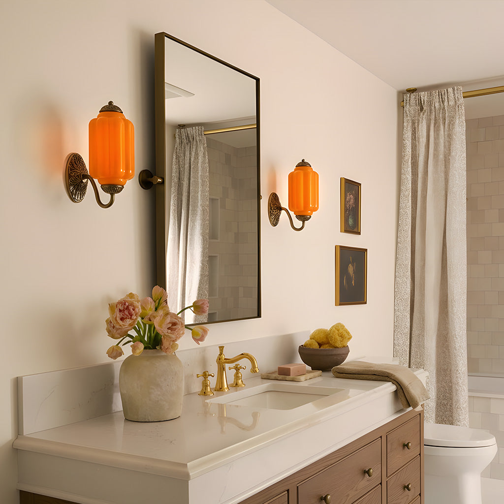 Lumen Eloise Milk Glass Wall Sconce