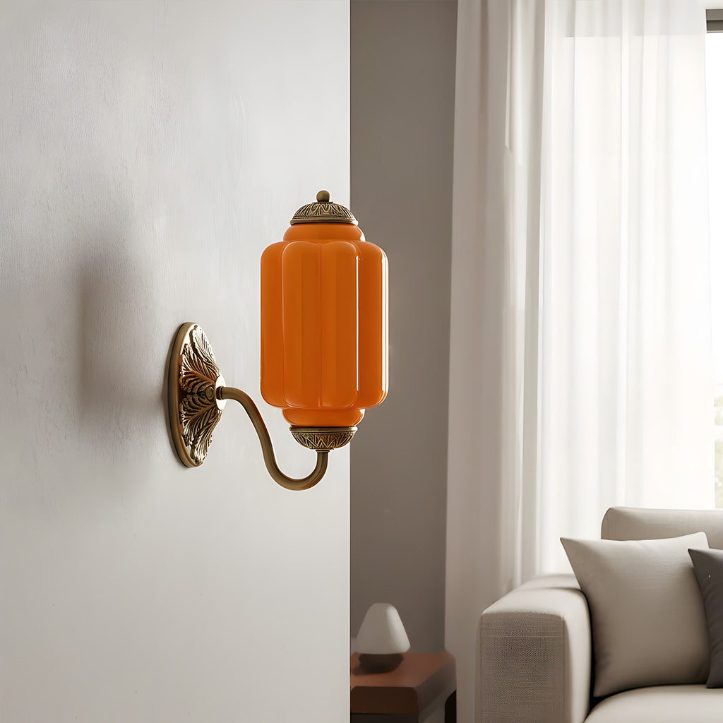 Lumen Eloise Milk Glass Wall Sconce
