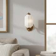 Lumen Eloise Milk Glass Wall Sconce