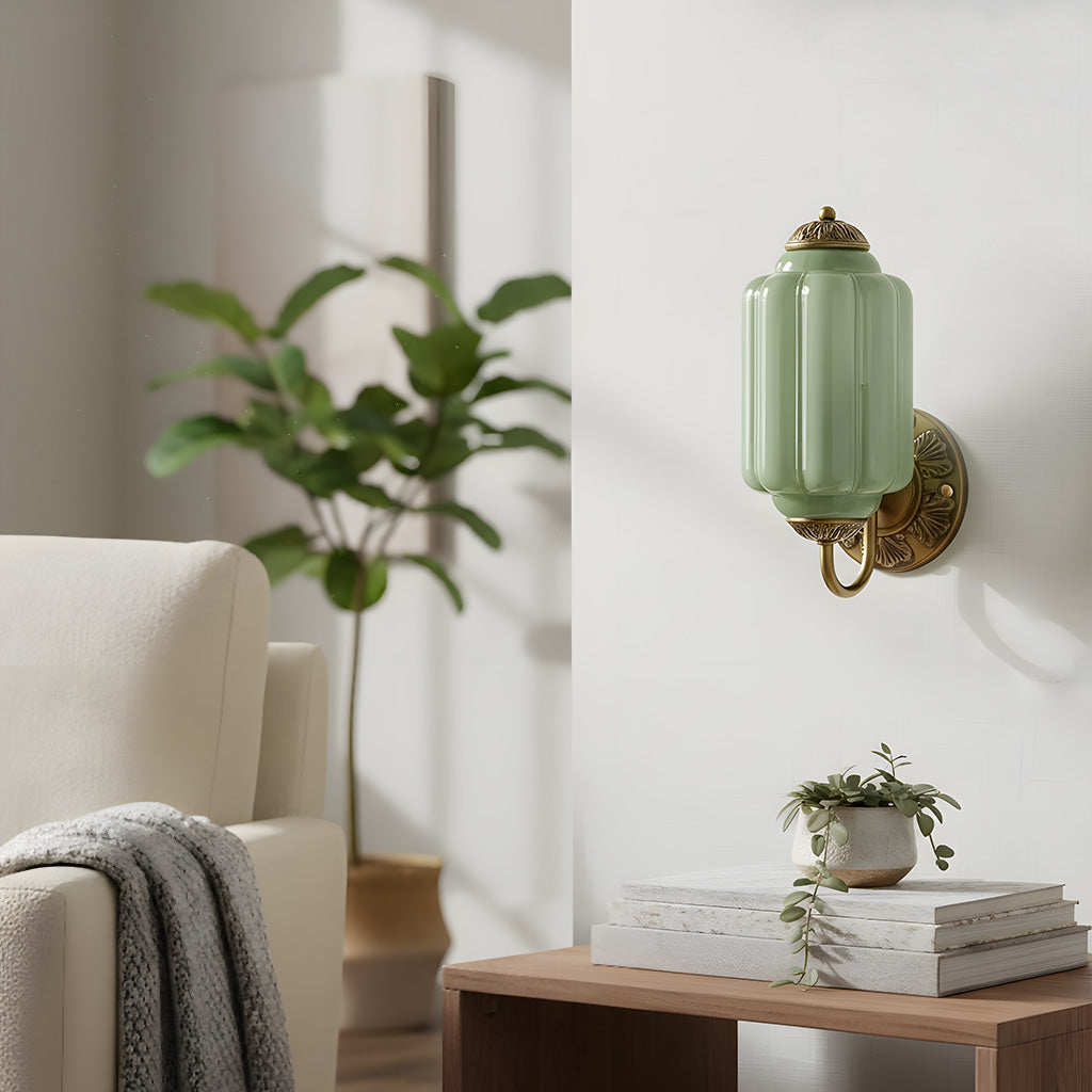 Lumen Eloise Milk Glass Wall Sconce