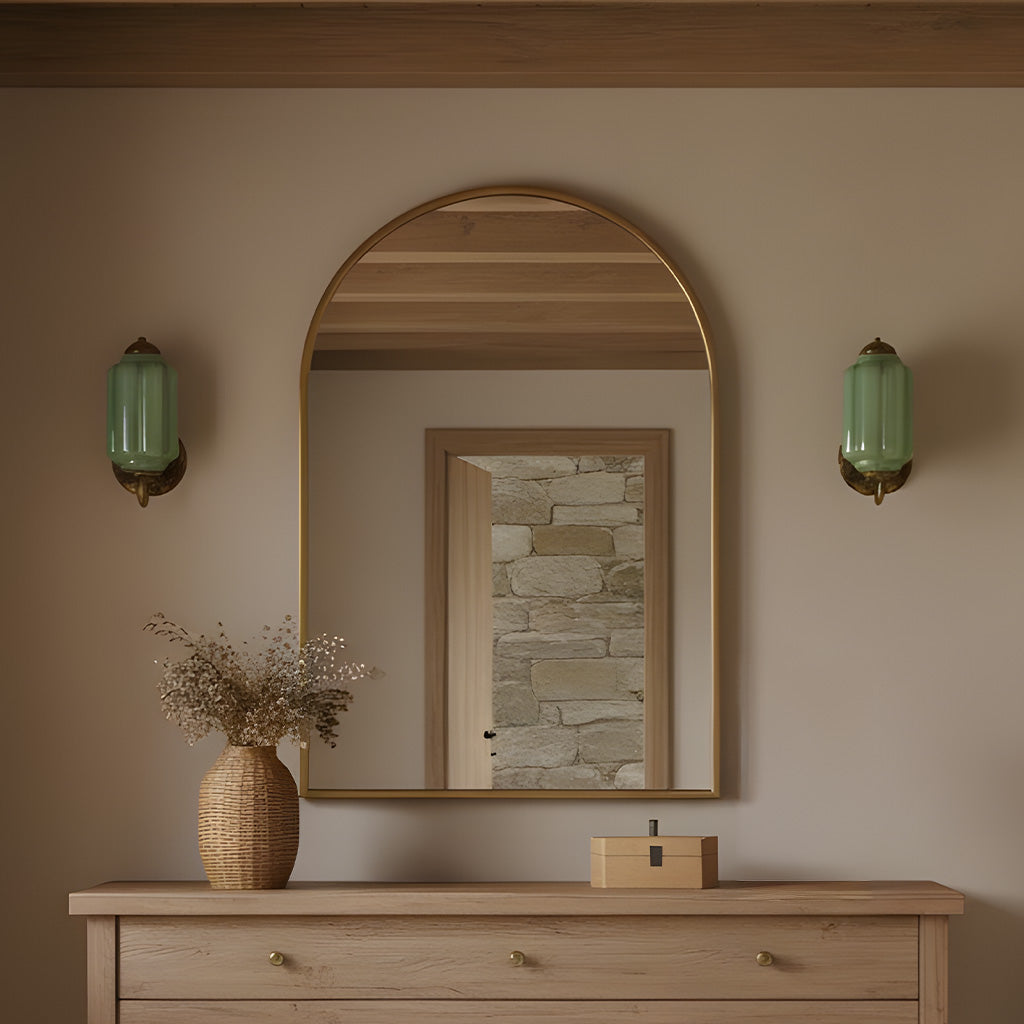 Lumen Eloise Milk Glass Wall Sconce
