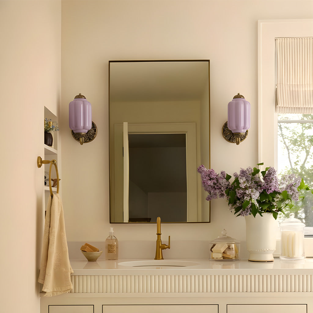 Lumen Eloise Milk Glass Wall Sconce