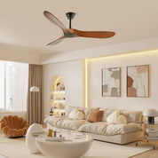 Lumen Curved Wood Blade Fan