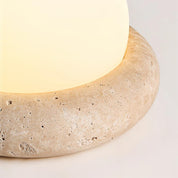 Lumen Mini Travertine Table Lamp