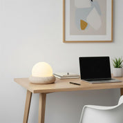 Lumen Mini Travertine Table Lamp