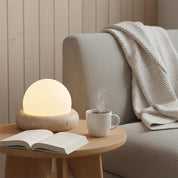 Lumen Mini Travertine Table Lamp