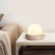 Lumen Mini Travertine Table Lamp