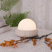 Lumen Mini Travertine Table Lamp