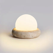 Lumen Mini Travertine Table Lamp