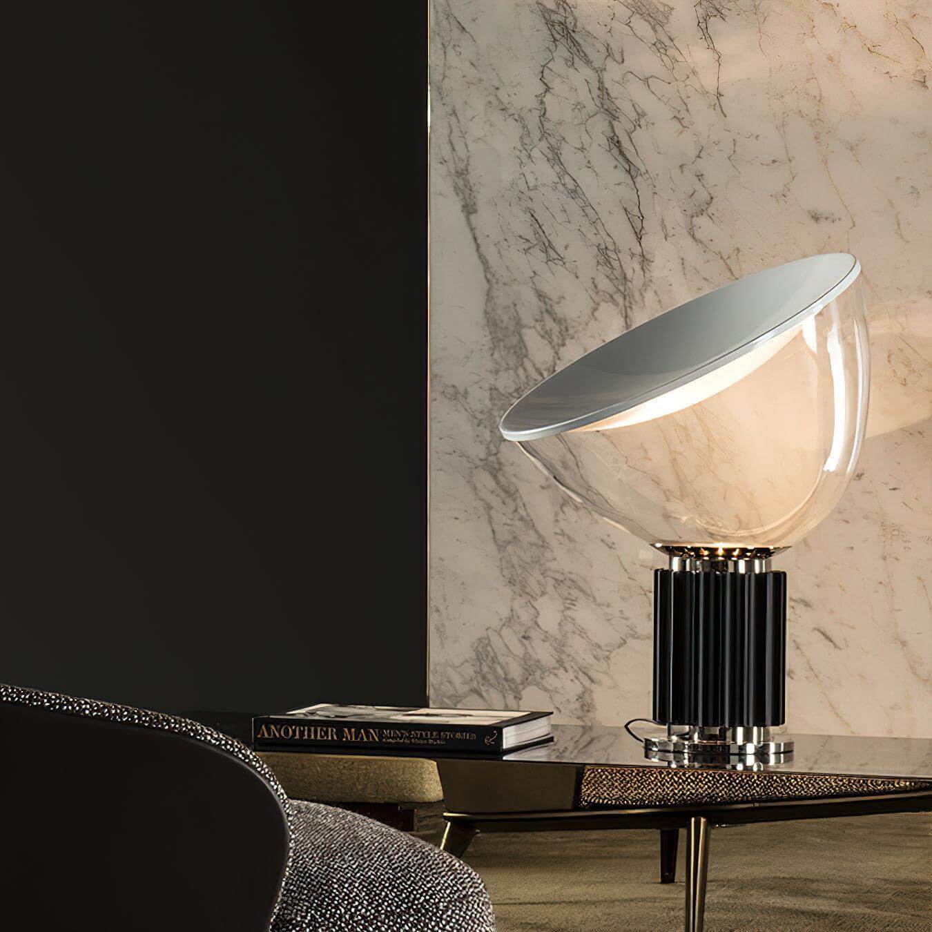 Lumen Glass Disc Table Lamp