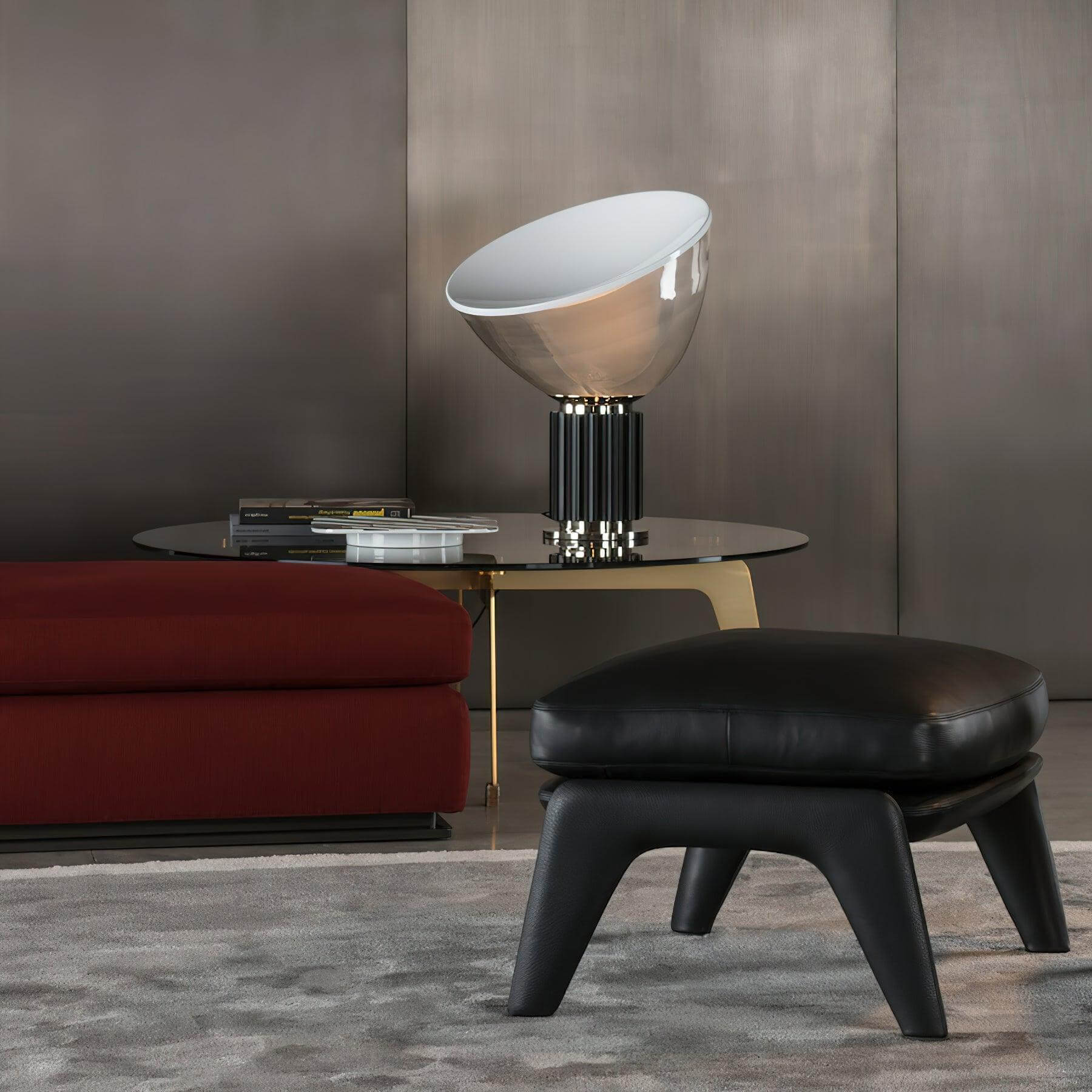 Lumen Glass Disc Table Lamp