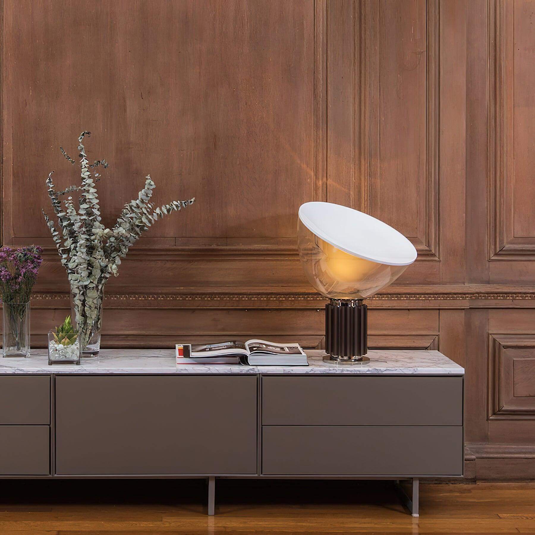 Lumen Glass Disc Table Lamp
