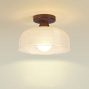 Lumen Solid Wood Flush Ceiling Lamp
