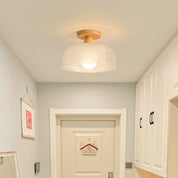 Lumen Solid Wood Flush Ceiling Lamp